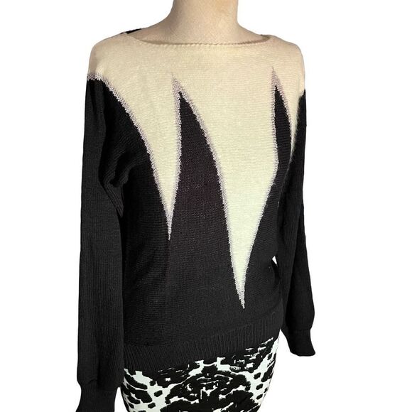 Lucy Paris black white ink blot skirt  small - Picture 11 of 15